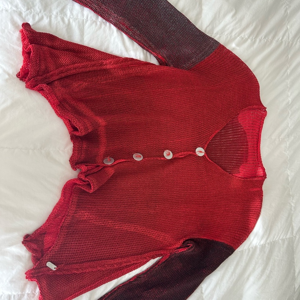 Red and Black Women's Sweater